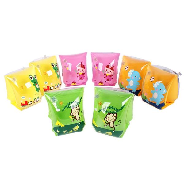 

1pair children's swimming arm band ring floating inflatable sleeves for swimming safety training float ring durable pvc arm ring