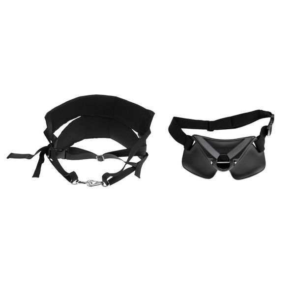 

offshore fishing harness & standing up fighting belt waist gimbal rod holder