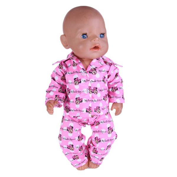

doll cartoon pajamas&nightgown fit 18 inch american&43 cm born baby doll clothes accessories generation,birthday girl's toy gift