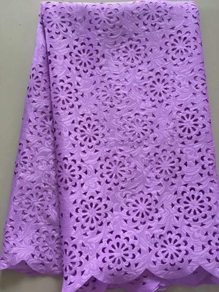 

african dry lace fabric swiss voile laser cutting laces fabric embroidered nigerian for wedding sll3137 lilac, Pink;blue