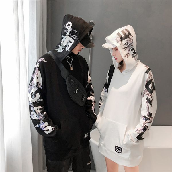 

2019 hip hop толстовки толстовка мужчины женщина деревообрабатывающий hoody hiphop толстовка толстовка, Black