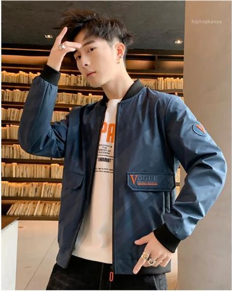 

collar long sleeve solid color coat pocket casual winter mens outwear autumn mens embroidery designer jacket stand, Black;brown