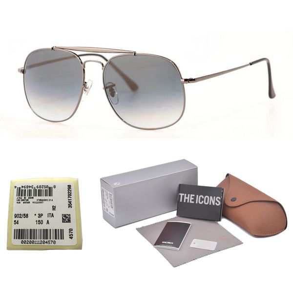

High Quality Metal Frame uv400 Glass Lens Sunglasses Women Men Brand Designer Eyewear Driving Sun Glasses With Retail box and label