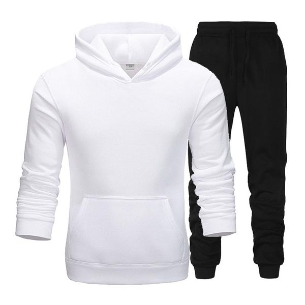 

neue marke kleidung mnner pullover pullover hoodie zwei stcke + hosen sport shirts herbst winter track, Gray