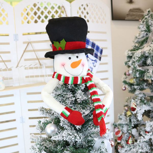

christmas tree ers with hand ornament indoor celebration gift non-woven cartoon party festival diy xmas snowman tree er