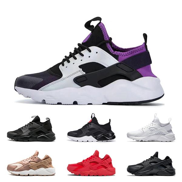 

selling huarache 1.0 huaraches 4.0 women mens running shoes purple triple s black white red designer trainers sports sneakers