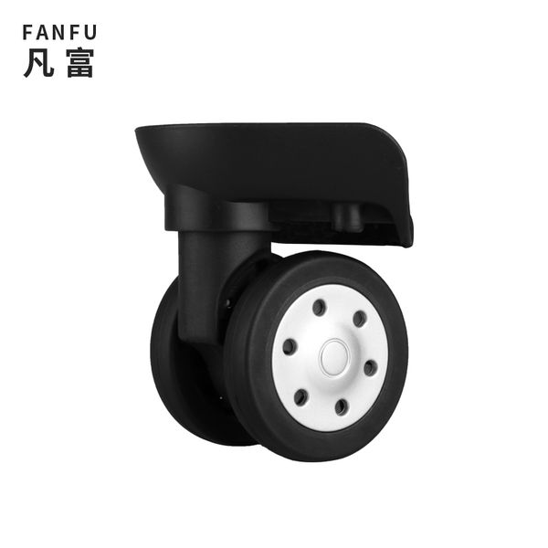 

trolley luggage accessories universal wheels accessories travel suitcase password box damping rolling casters, Black