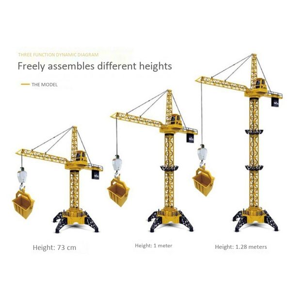 

wireless remote control truck toy sitong big crane crane with light eighty heavy construction model toy