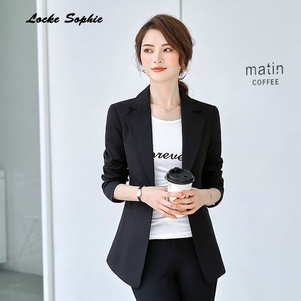 

1pcs women's plus size blazers coats 2019 autumn cotton blend stripe long sleeves small suits jackets ladies skinny blazers suit, White;black