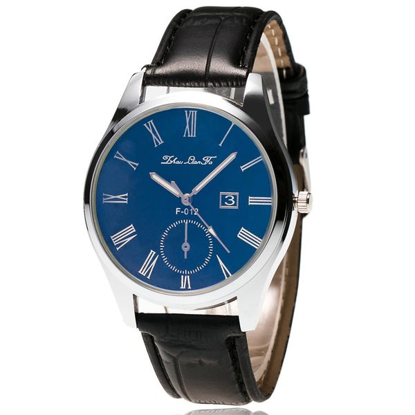 

2019 watches men quartz wristwatches blue glass life waterproof distinguished couple table f-011 bamboo pattern strap saat watch, Slivery;brown