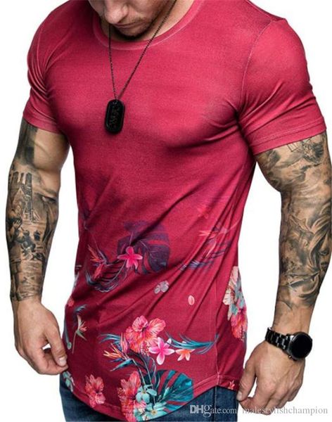 

floral printed mens slim tshirts relaxed short sleeve designer mens summer crew neck dragon mens tees, White;black