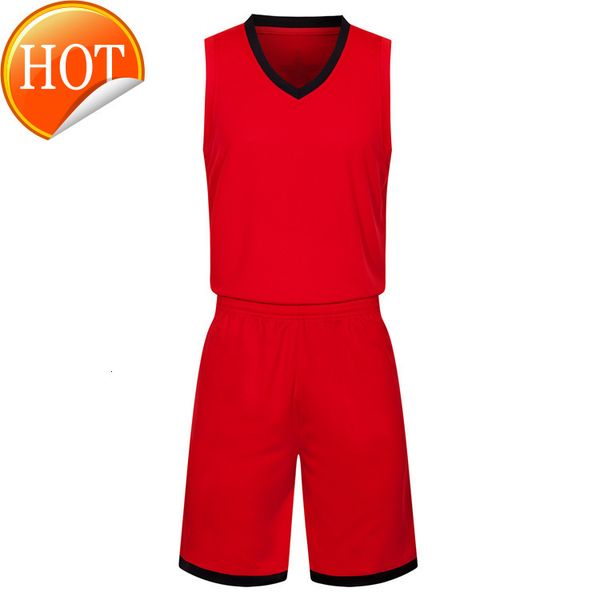 

2019 new blank basketball jerseys printed logo mens size s-xxl price fast shipping good quality red black rb011aa1, Black;red