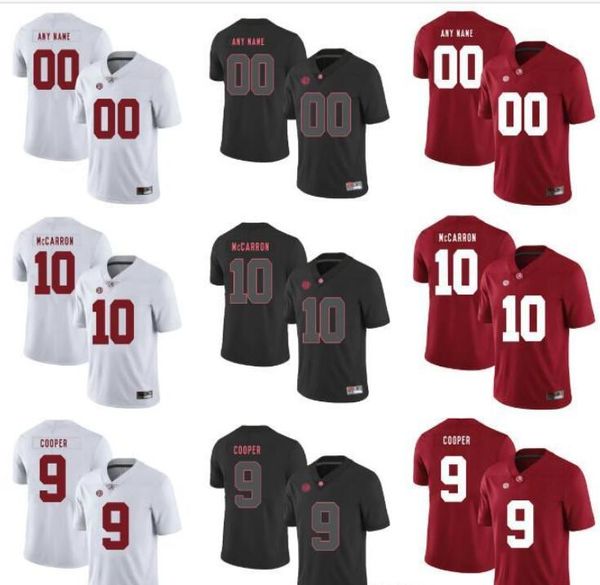 

пользовательские мужские молодежные алабама багровый прилив нкаа колледж футбол кофта маккаррон купер аверетт kouandjio робинсон обама симс, Black;red