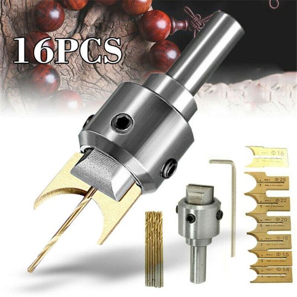 

25#16pcs pattern wooden bead maker beads drill bit milling cutter set tool kit new durable woodworking tool kit