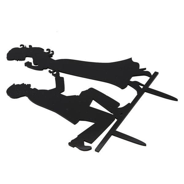 

new mr mrs wedding decoration cake er acrylic black romantic bride groom cake accessories for wedding party favors (#2)17.5* other event