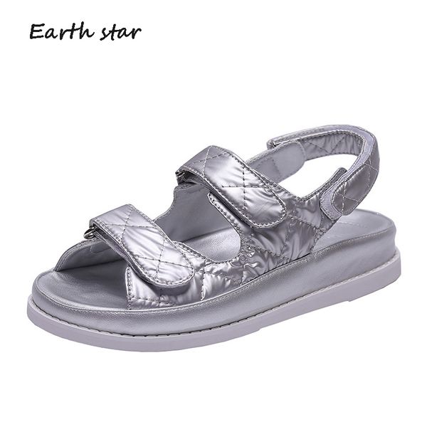 

sandalias mujer 2019 white shoes women platform sandals real leather zapatos de mujer chaussures femme ladies footware silver, Black