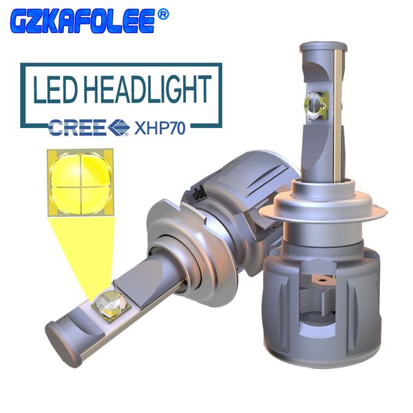 

2 pcs car headlight 6000k h7 led h1 h4 h7 led canbus h8 h9 h11 hb3 hb4 9012 120w 15600lm front lens lamps bulbs