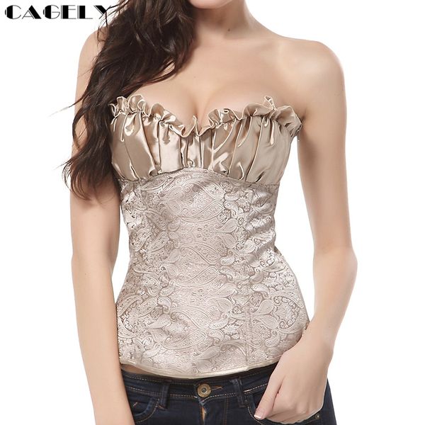 

урожай пейсли overbust корсет мягкие бюстье шнуровка вверх корсет s-6xl плюс размер корсет наряды sexy retro одежда для похудения, Black;white