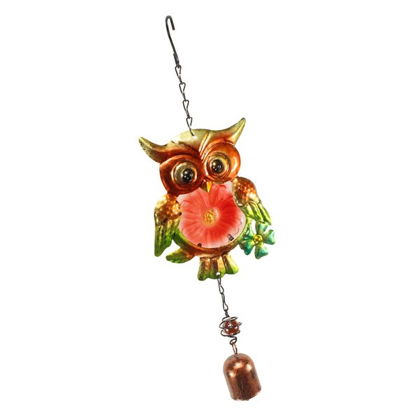 

сова витражи металл висячего suncatcher мобильного колокольчики garden home