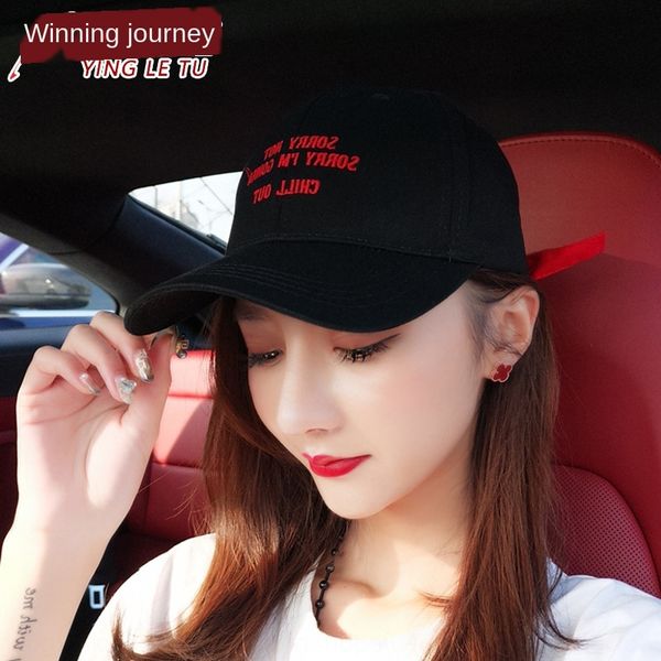 

hat female summer baseball umbrella baseball cap cap male heart broken sunscreen sunshade all-match sunscreen duck tongue sun hat, Blue;gray