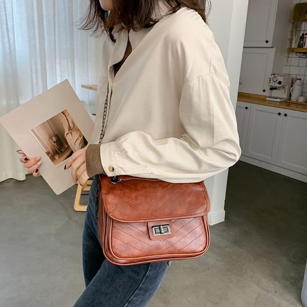 

casual crossbody bags metal buckle pu leather bag female shoulder crossbody simple casual bags for shopping decor