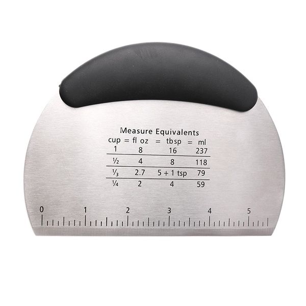 

stainless steel dough scraper pastry chopper cutter knife shovel scraping surface flour cream silicone spatula pastry tool