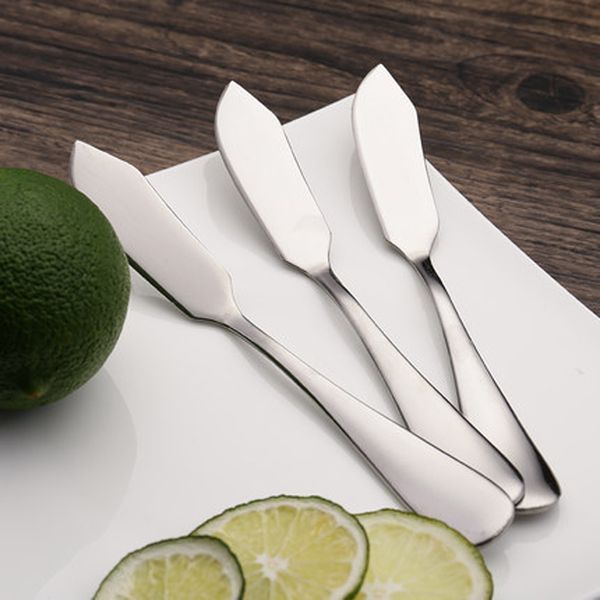 

stainless steel butter knife western food cheese bread jam spreader spatula wholesale kitchen baking tools