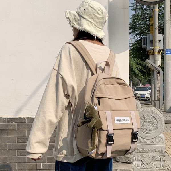 

female school bags for teenage girls 2020 nylon travel backpack women mochilas sac a dos ladies laprucksack men bag pack