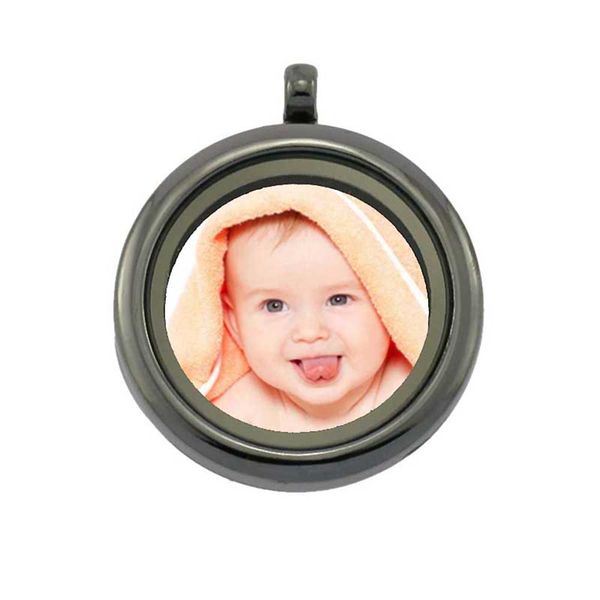 

diy memory necklace accessories opening pendant necklace pendant without chain commemorative p inlaid, Silver