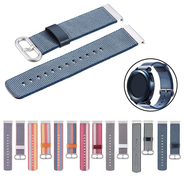 

watchband relogio nylon weave band wrist watch strap 20mm for pebble time round /pebble 2 reloj clock bracelet montre relogios, Black;brown