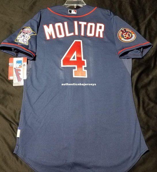 

majestic minnesota #4 paul molitor, cool base jersey mens stitched wholesale big and tall size xs-6xl baseball jerseys, Black;blue