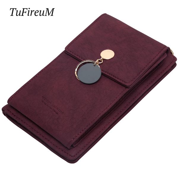 

2019 ограниченное время лучшие продажи мини-мобильный кошелек для женщин из искусственной кожи молодые могут нести водительские права паспор, Red;black