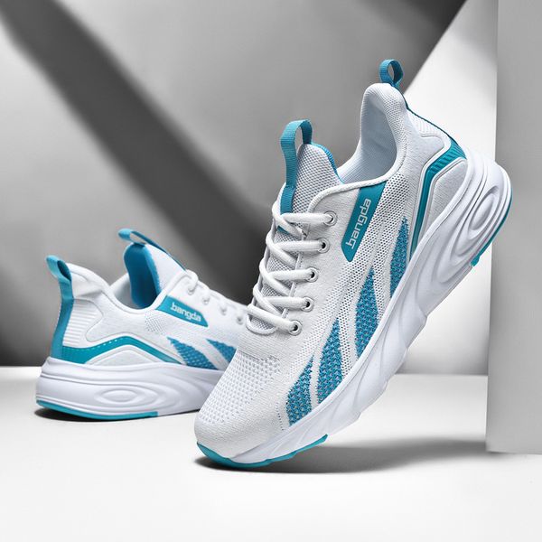 

fashion men casual shoes 2020 lightweight lace-up walking sneakers male indestructible footwear flying leisure zapatos hombre, Black