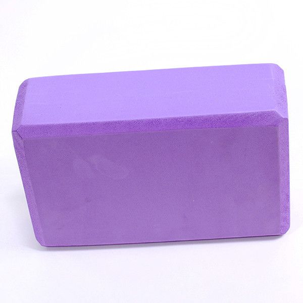 

2 pcs/lot yoga block foaming foam block home exercise tool purple#8598