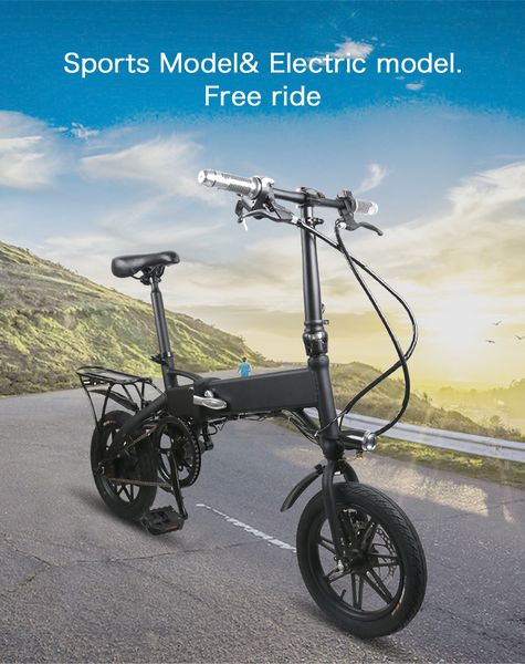 

new design 14 inch folding electric bike moped car bicycle scooter city e-bike max speed 25km/h mk079, Silver;blue