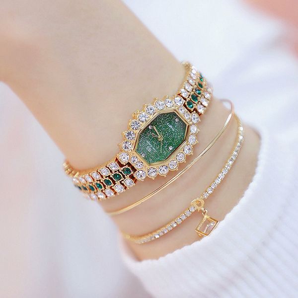 

luxury women watches diamond famous brand elegant dress quartz watches ladies rhinestone wristwatch relogios femininos v191217, Slivery;brown