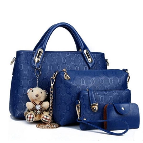 

siruiyahan 4 sets luxury ladies handbags designer leather handbag shoulder bags messenger bags crossbody female bolsa feminina