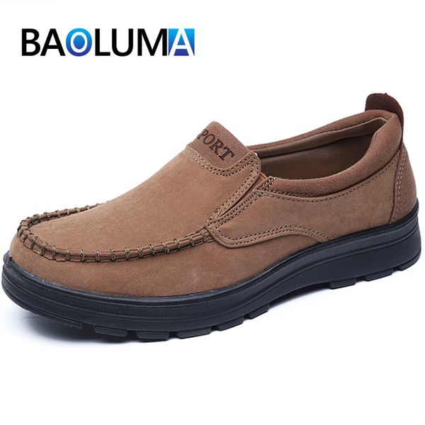 

mens casual shoes flock mens loafers fashion buiness formal shoes comfortable breathable men soft moccasin, Black
