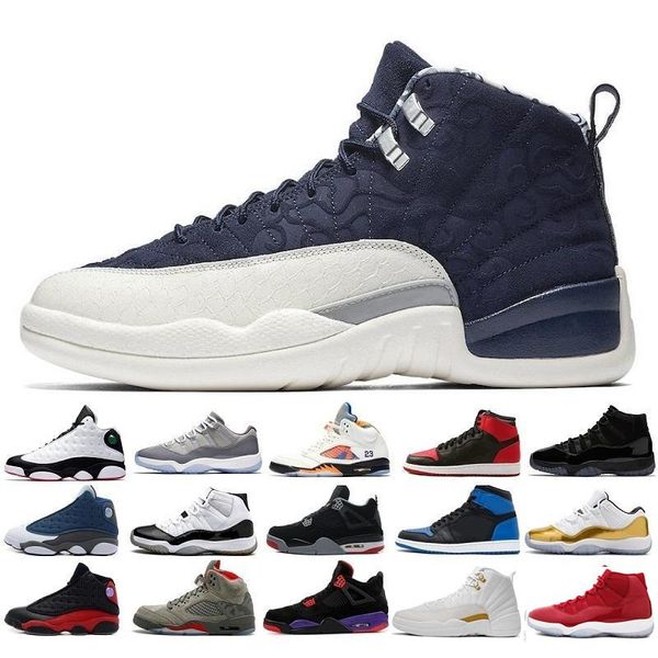 

12 12s баскетбольная обувь мужчины женщины 2019 новый тренажерный зал red michigan college navy classic cny playoff дизайнеры xii спортивные