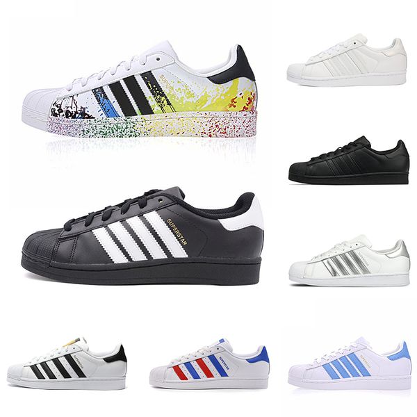 

superstar men women platform sneakers casual leather shoes superstars 80s pride super star triple black white mens trainers sports
