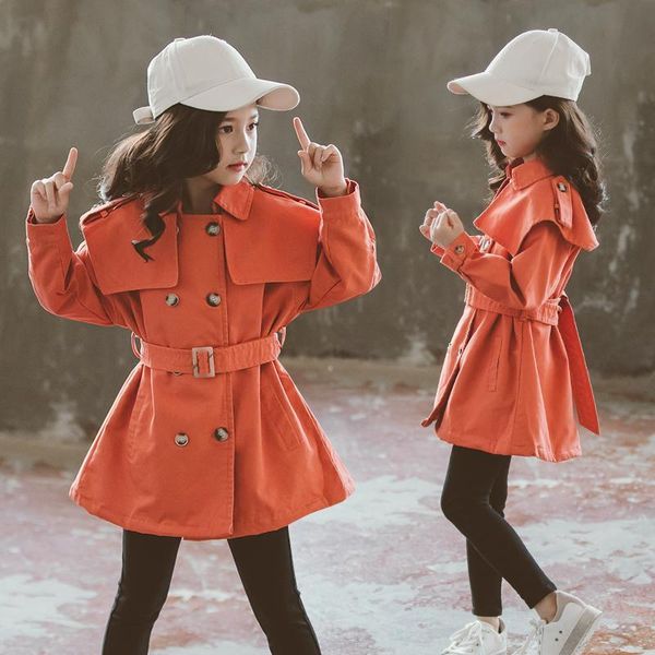 

england style girls windbreakers cute kids coats fashion cotton baby girls clothes children outwear vestidos for 6 8 10 12 years, Blue;gray