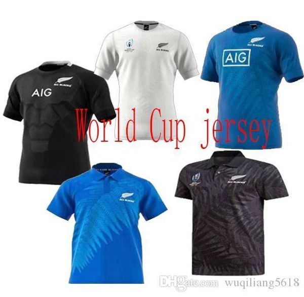 

world cup rugby jersey new zealand all blacks rugby jerseys home and away maori national rugby shirt, Black;gray