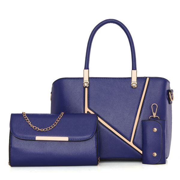 

women's bag 2020 new style splicing portable mother and child bag large capacity shoulder ladies pu solid color
