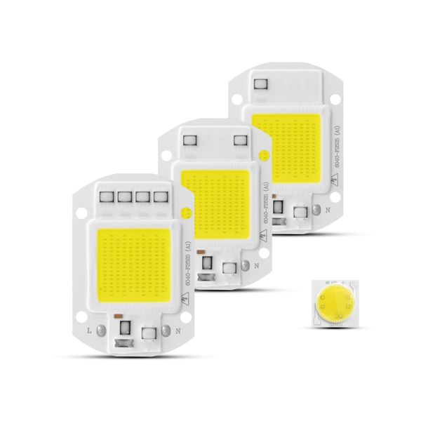 

cob led chip ac 220v 3w 5w 7w 9w 20w 30w 50w led cob chip diode smart ic driver for diy led floodlight spotlight bulb
