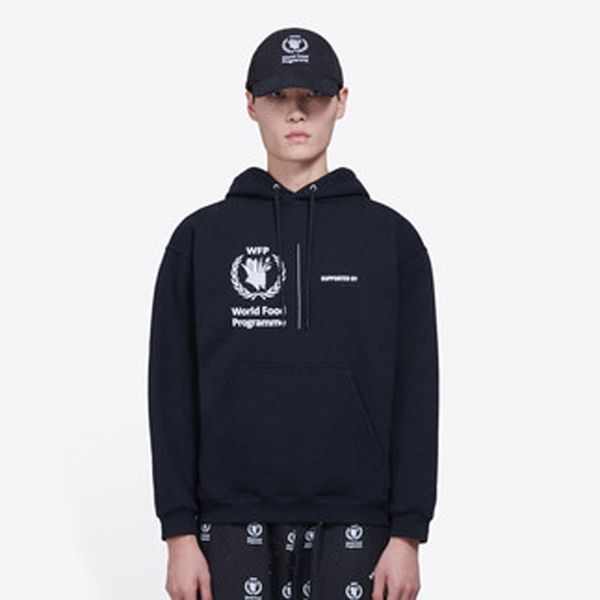 

20fw letters printed толстовки впп пиджаков мода мужчины женщины парой street casual всемирная продовольственная программа пуловер hfhlwy129, Black