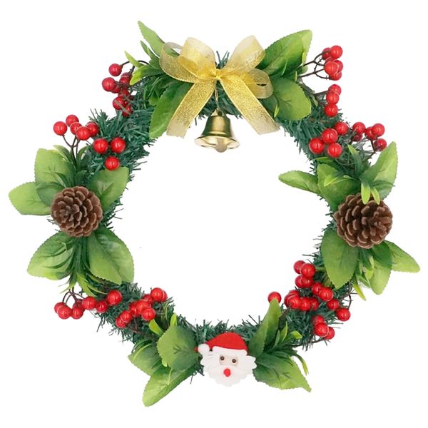2019 16 Inch Christmas Wreath Front Door Garland Santa Claus Bell Wreath For Wall Window Closet Decoration For Home Ins From Sunnyday888 14 31