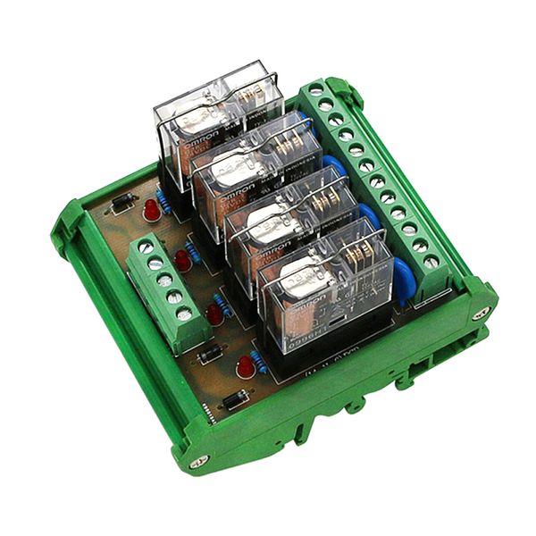 

24v dc 4-channel relay shield module expansion board for raspberry