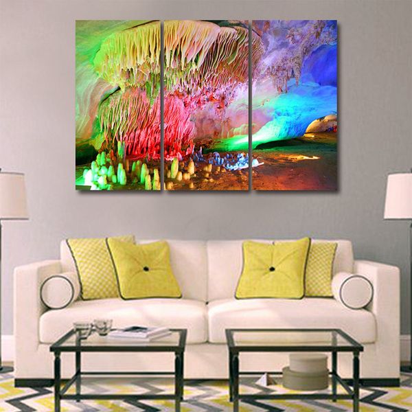 

тройной холст, ядро ​​настенная живопись, бескаркасных живопись, сталактиты, гостиная, столовая, украшение дома
