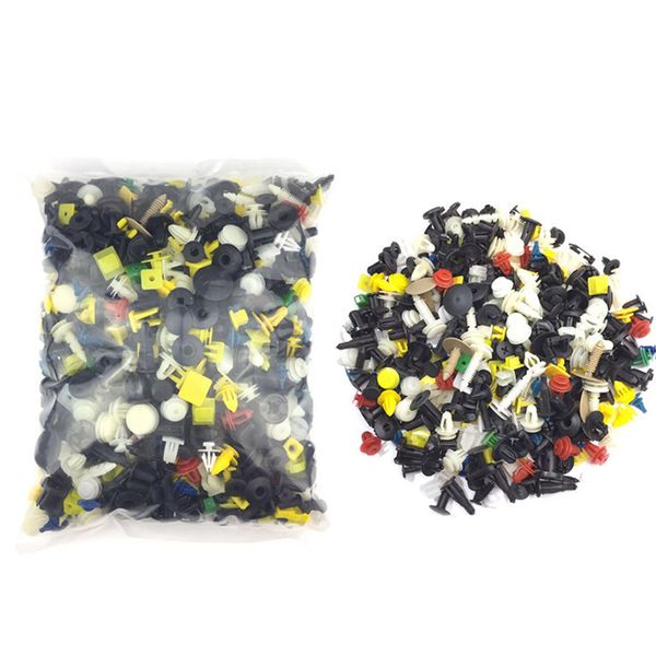

200x car vehicle plastic rivet bumper fender retainer fastener kit mud flap push