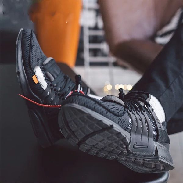 

off w white x nÃ­ke air presto v2 running shoes men ultra br tp qs black white sneakers men sport shoes eur 36-45 112520